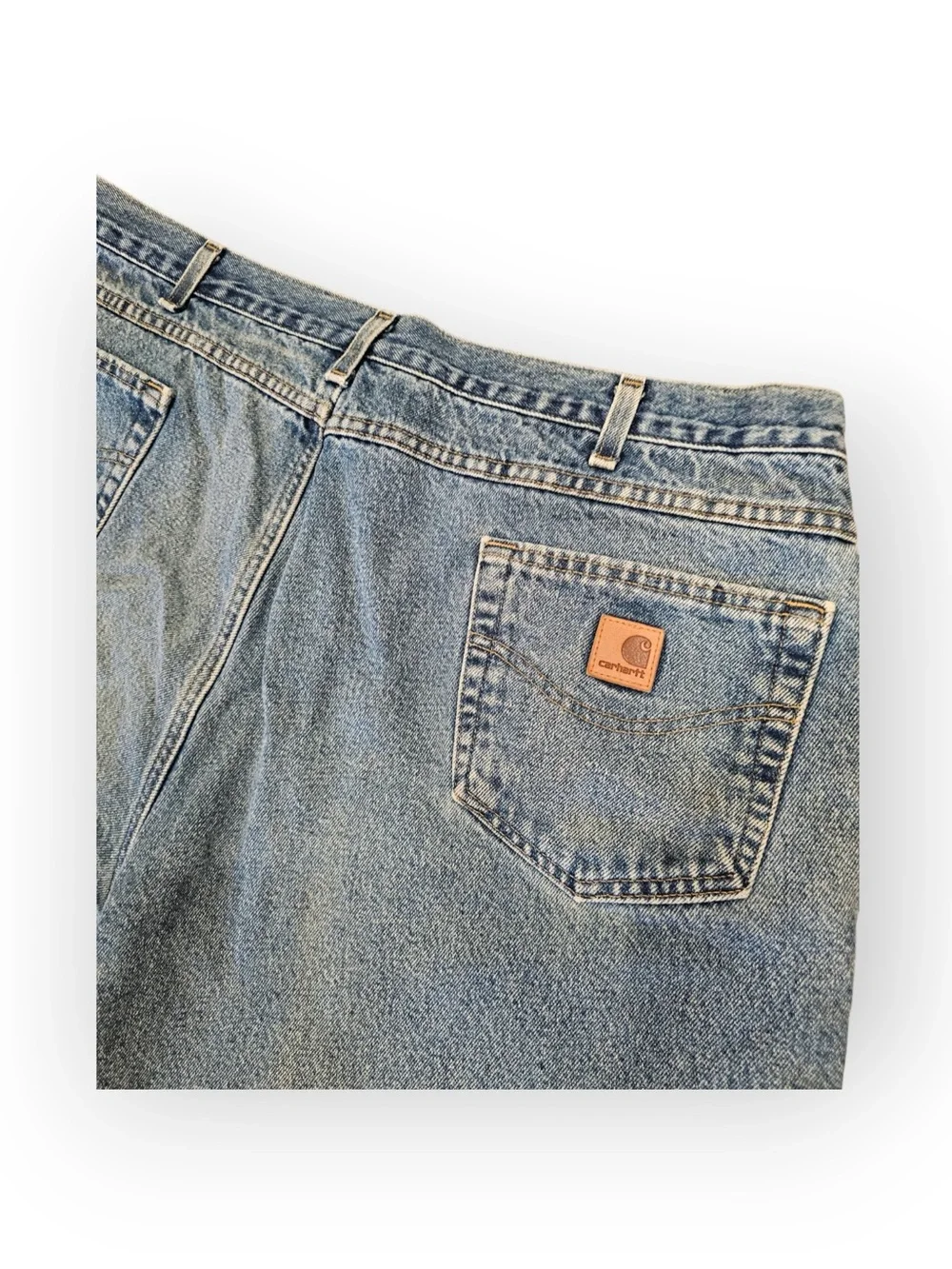 Carhartt B172 DST Flannel Lined Relaxed Fit Denim Jeans 44x30 Workwear Vintage